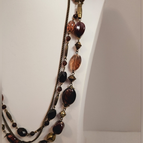 Vintage Premier Design Retired Facated Purple Amethyst Bead multistrand Necklace - Picture 11 of 12